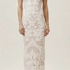 Elegant White Lace Dress JS Collection